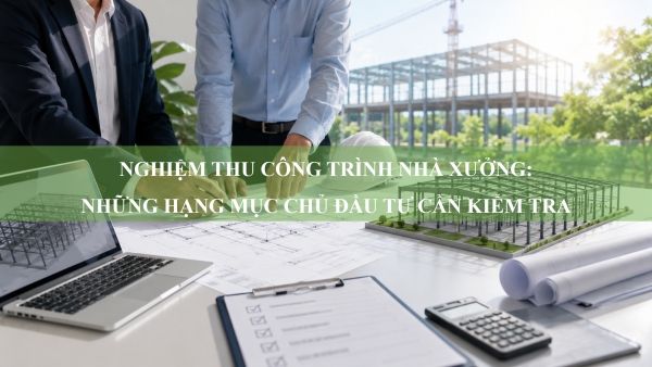 Nghiệm thu công trình nhà xưởng: Những hạng mục chủ đầu tư cần kiểm tra